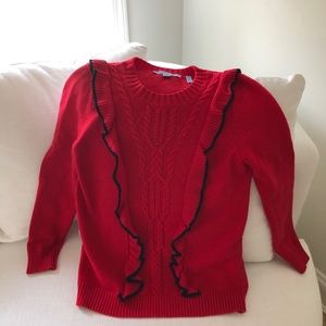 Draper James Ruffle Sweater